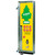 Little Trees Mechanical Drop Shelf Vender Cabinet with Security Bar, 1 Column, 24 Shelf Capacity, Single Coin $0.50 - $3.00, Stainless Steel, Laurel
