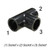 Tee, 1/2in SLP Socket x 1/2in SLP Socket x 1/2in SLP Socket, PVC SCH40, Black