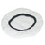 Orbital Bonnet, Terry Microfiber for 5-6in Orbital Machines, White with Black Trim