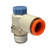 Pneumatic Flow Control Valve, 1/4in MPT x 3/8in Tube, 145PSI, SMC AS3211F-N02-11SA
