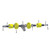 Roller Assembly, 4-Wheel with X458 Carrier Links for MacNeil MCN-1