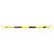 Retractable Safety Cone Bar, Expands from 3.35ft - 6.6ft, Black and Yellow