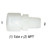 Male Connector, 3/8in Tube x 3/8in MPT, Thermoplastic, N6MC6