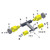 Roller Assembly, 4-Wheel, #2 Idler Wheels RCV Steel Wheel Tube for Hanna
