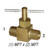 Needle Valve, 1/4in MPT x 1/4in MPT, -45° to +250°F, Brass