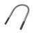 U-Bolt, 1/2-13in x 4in x 7in RD, Stainless Steel, 600192