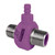 Single Barb Injector, 3/8in NPT x 3/8in NPT, 4.50GPM, Purple, Stainless Steel, 118117
