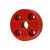 Bearing, 4-Bolt Flange, 1in Hole Dia. UHMW Bushing, Red, 530001