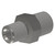 Hex Nipple, Plated Steel, 1/4 - 3/8 NPT, 001629