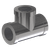 Tee, 1/2 NPT, Stainless Steel, TP304, 600265