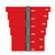 NEOGLIDE Plush Brush 68in Driver and PassengerSide Set, Red