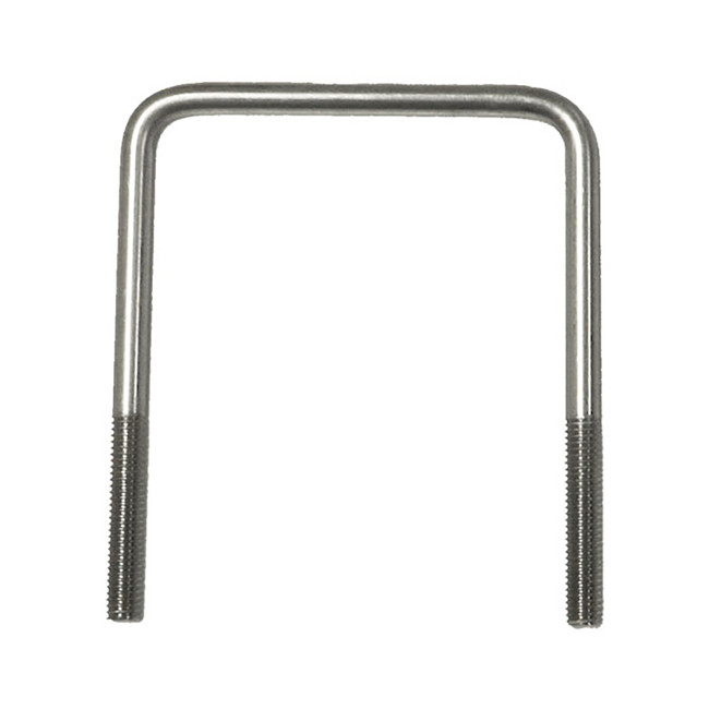 U-Bolt Square Bend, 3/8-16in x 5in x 4-1/8in, Stainless Steel