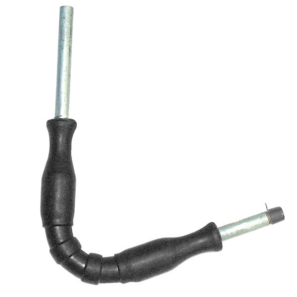 Flexible Wands, 1/4in Male Inlet x 1/8in Female Outlet, 24in L, 3000PSI, 200°F, Black, Hamel 291G24MFBLK