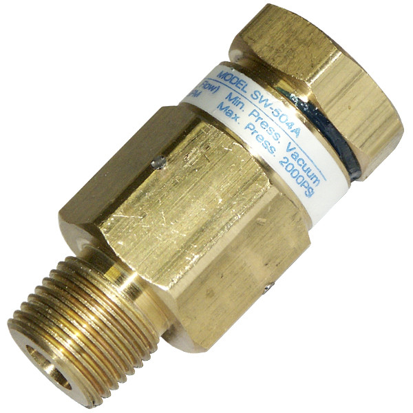 In-Line Ball Bearing Hose Swivel, 3/8in MPT x 3/8in FPT, 12GPM, 2000PSI, 200°F, SW-504A