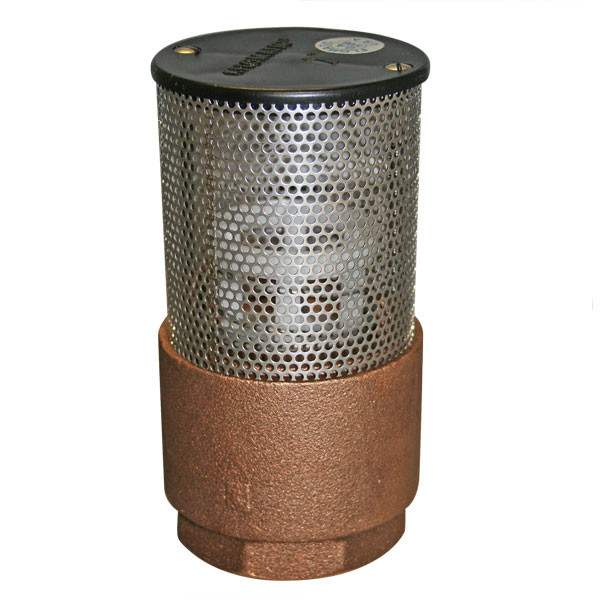 Spring Foot Valve, 2in FPT, 7-1/2in H, 0.5PSI, 30GPM, Vertical or Horizontal Mounting, Lead Free Bronze, Campbell, 4105E
