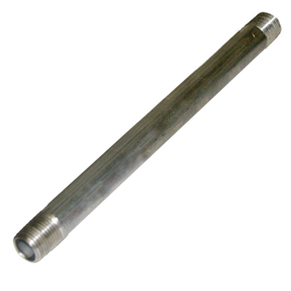 Nipple, 3/8in MPT x 6in L, 304 Stainless Steel