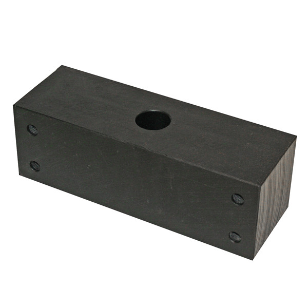 UHMW Bearing Block for Sonnys Pendulum, 1-1/2in Bore x 12in L x 3in W