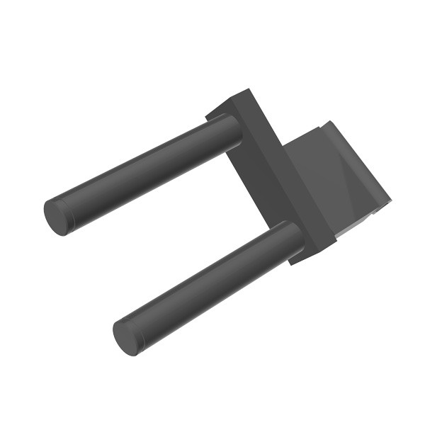 Roller Frame, 2in Dia. Wheel 2-Pin Surface for Hanna CSPF-2SM
