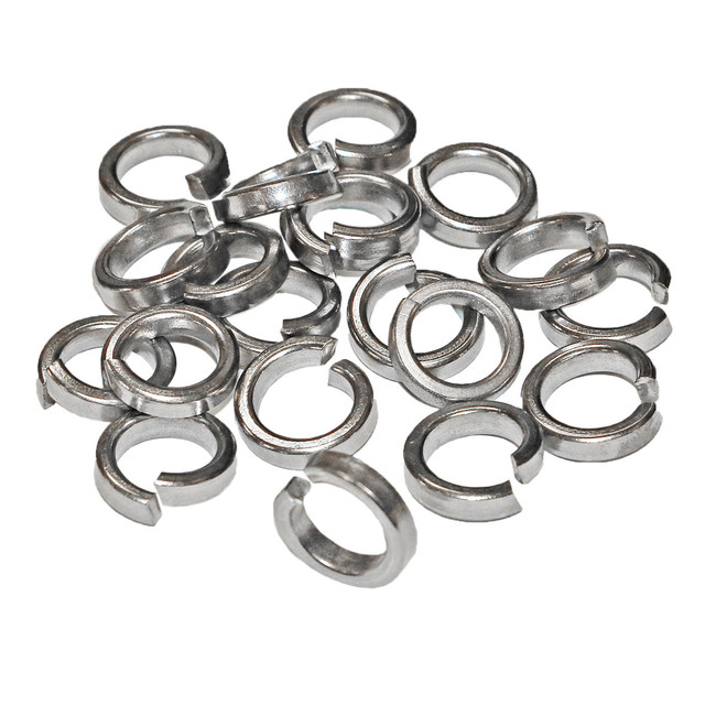 High Collar Lock Washer, 3/8in, 18-8 Stainless Steel