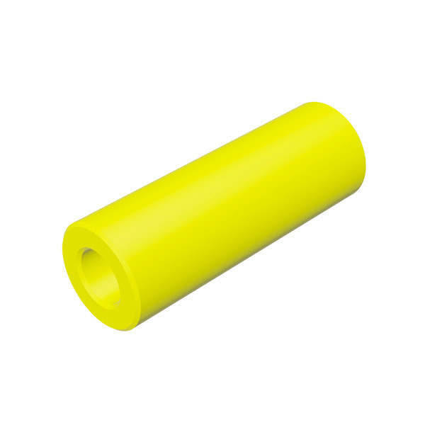 UHMW Roller Wheel, 2in Dia. x 5-3/4in x 1in Bore Poly