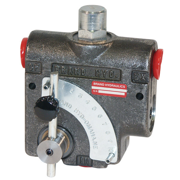 30-Gallon Adjustable Pressure Flow Control Valve, 3/4in FPT, 10GPM @1500PSI, Brand