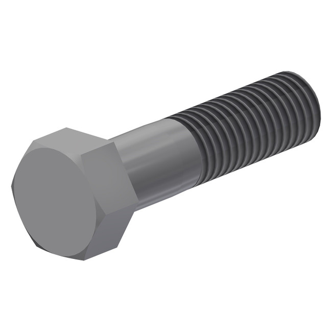 Hex Bolt, 5/8-11 x 2-1/2in, Zinc Plated Steel, Grade 5, Pack of 25, 017582