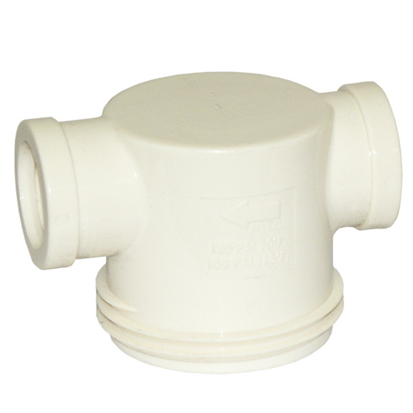 Replacement In-Line Strainer Top Cover, Inlet/Outlet Port 1in FPT, White Nylon, RVF1616TN
