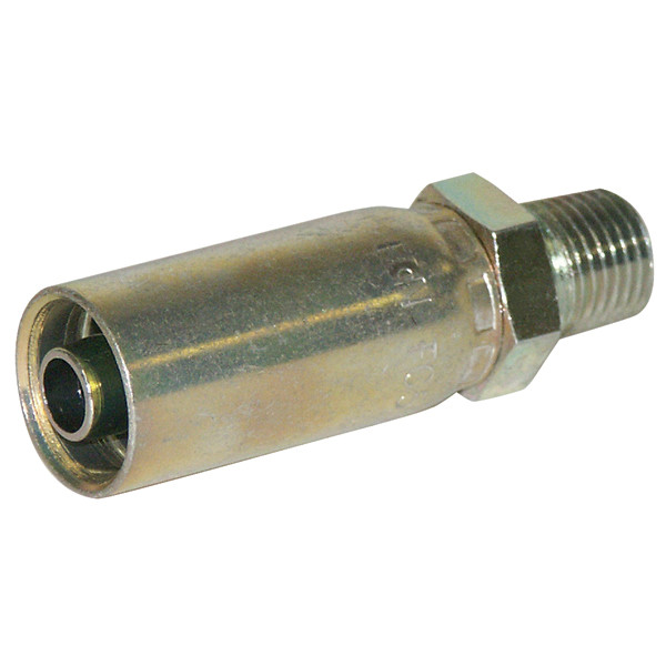 Swage Fitting, Male 3/8in Pipe Rigid, Zinc