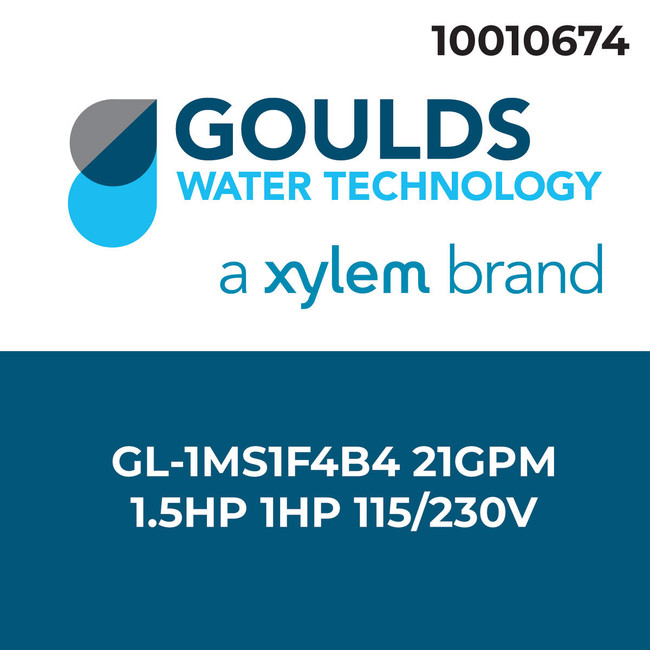 Centrifugal Pump, 21GPM, 1.5HP, Single Phase, 115/230V