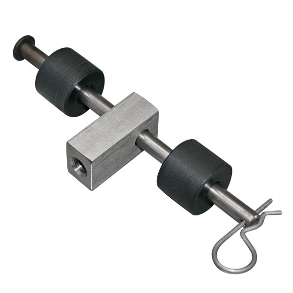 Rod Eye Male with 3/8in Hole with Hardware, 6-3/4in Pin and Black Spacers, Rod Thread 7/16-20 UNF