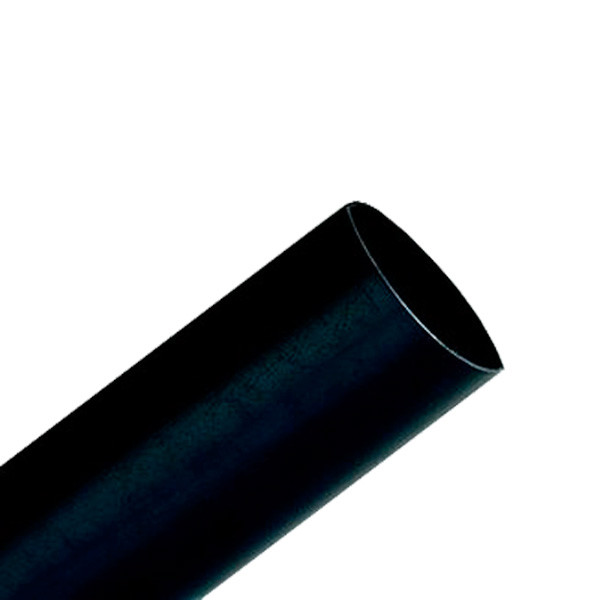 Heat Shrink for Tubing, 1-1/2in I.D. x 0.75in Dia. x 6in L, Black, Pack of 3