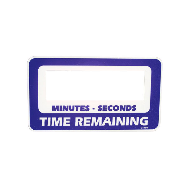 Minutes/Seconds Time Remaining Decal, GinSan 21498