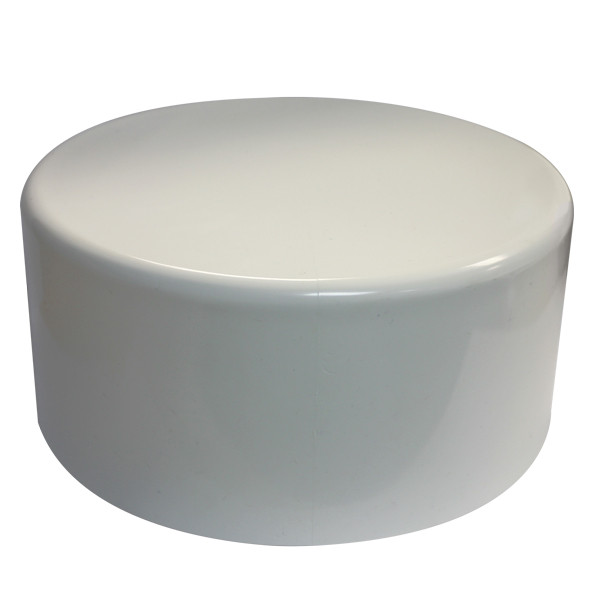 Trash Collector Bottom Cap, 8in Dia. SCH40 PVC Solid
