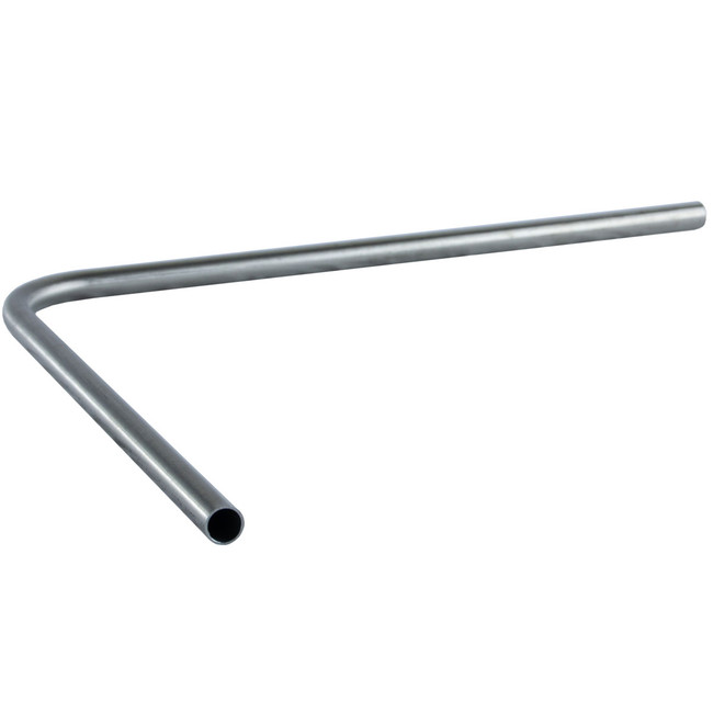 Seamless 90˚ Angle Tubing, 1/2in, 20in x 20in, Stainless Steel, Mako