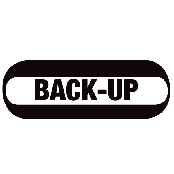 Oval Decal for Strobe Light, Back-Up
