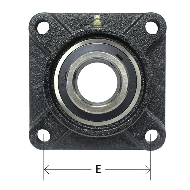 Flange Bearing, 4-Bolt, 3/4in Shaft Dia. AMI UCF204-12