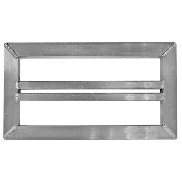 Wall Mount, 2-Plate Bulkhead Unistrut Bracket, Aluminum