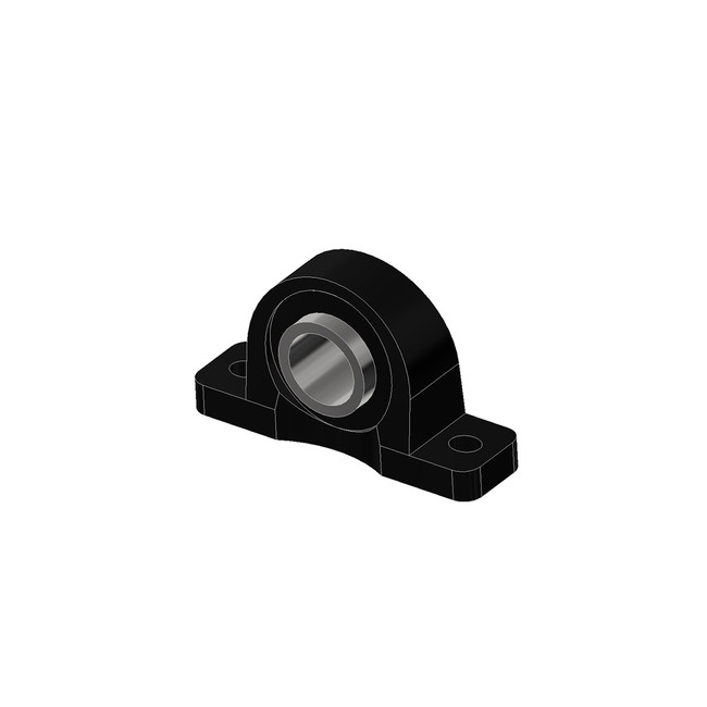 Pillow Block Bearing, 2-Bolt, 2in Shaft Dia.