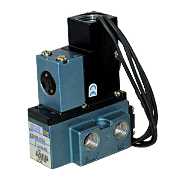 MAC Solenoid Pneumatic Valve 4-Way, 1/4in Port, 1/2in NPS Conduit Connection 111CA, 120VAC, 912B-PM-111CA