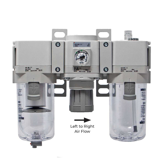 Air Modular Combo FRL, 1/2in FPT, SMC AC40