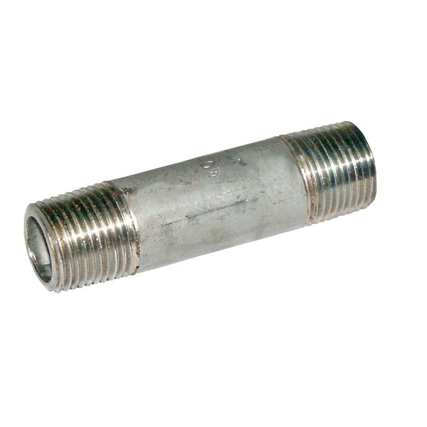Nipple, 3/8in MPT x 2in L, 304 Stainless Steel