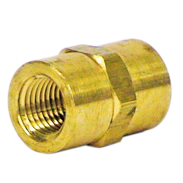 Hex Coupling, 1/4in FPT, Brass, SoBrite SB-FBCP0404