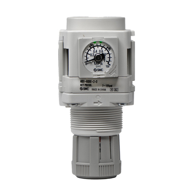 Regulator with Gauge and Mounting Bracket, 3/8in FPT Port, SMC AR30-N03BE-Z-B