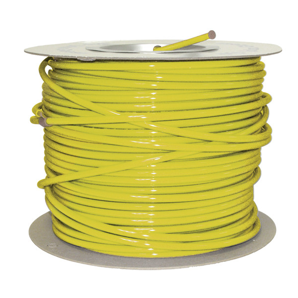 Tubing, 1/4in O.D. x 1/8in I.D. 120PSI, 500ft L, Polyethylene, Yellow