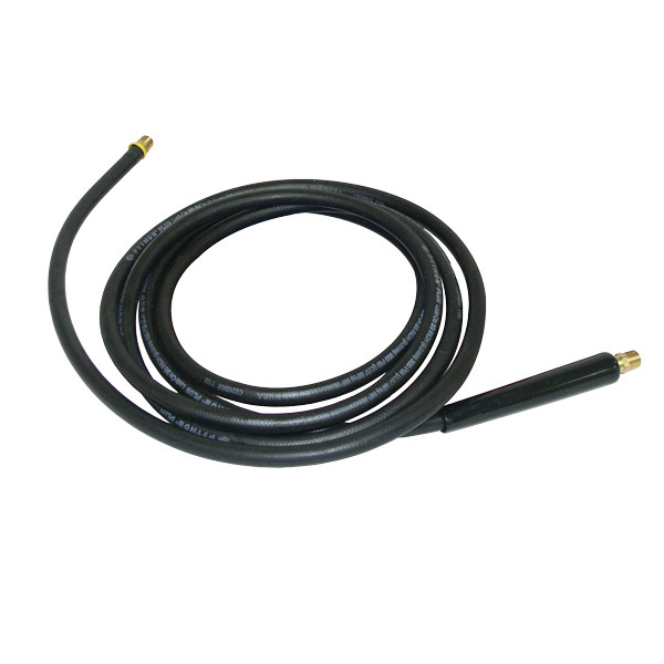 Python Plus Lock-On Foam Brush Hose Assembly, 3/8in Male Pipe Swivel x 3/8in Male Pipe Rigid, 15ft L, Black, Gates
