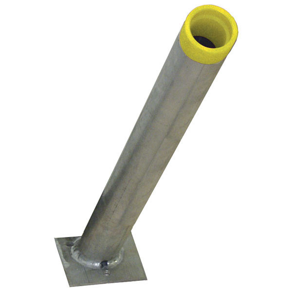 Rigid Floor Mount for Single Wand Holder, H from Finished Floor 30-1/2in, Aluminum, 20002247