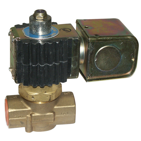 Solenoid Valve, 3/8in FPT, Normally Open, Junction Box 120V, Brass Body, DEMA O412P