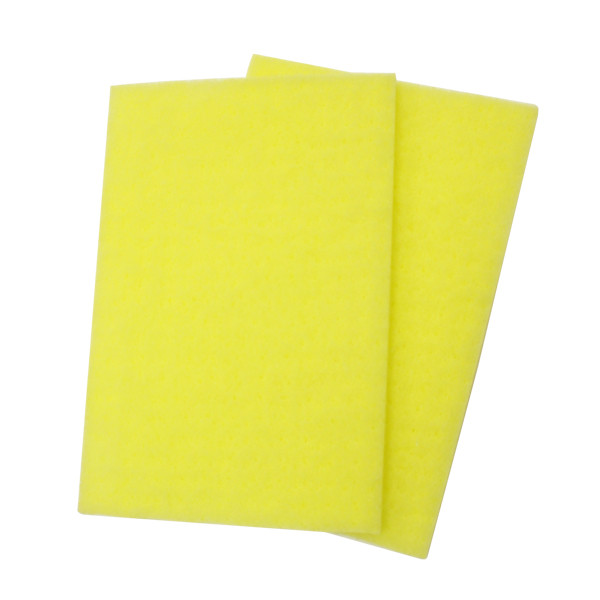 Bug and Tar Scrub Away Sponge, 9in L x 6in W, Pack of 2, Yellow, S.M. Arnold 85-485