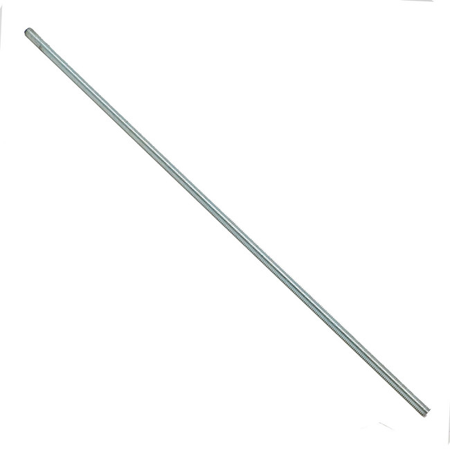 Threaded Rod, 3/8-16 x 24in, Zinc Plated Steel