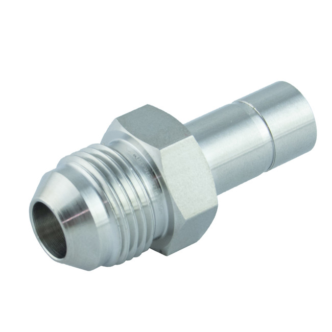 1/2in Stub x 1in M JIC, 3/4-16 Straight, Stainless Steel, Mako